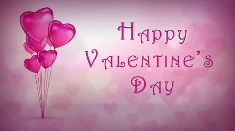Valentine Balloons Stock Footage 34001970