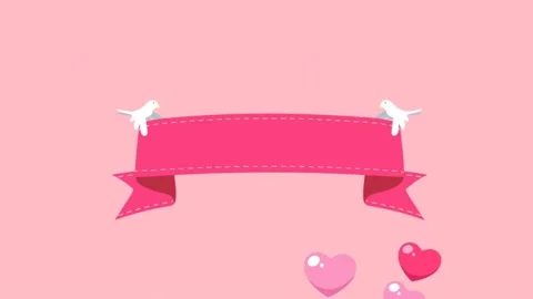Valentine banner animations Stock Footage 229833304