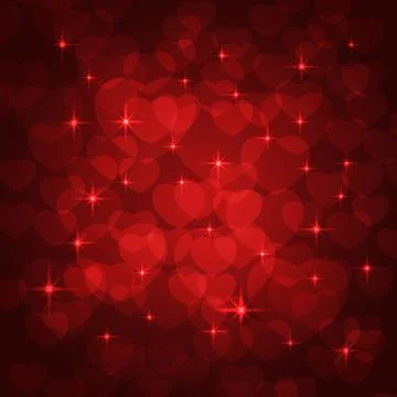 Valentine bokeh background Stock Illustration