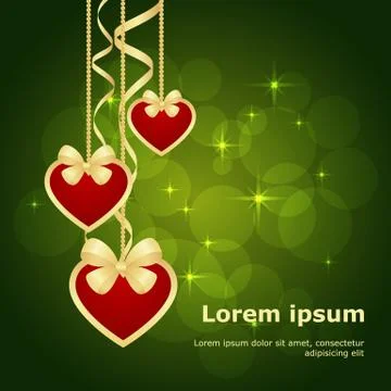 Valentine bokeh background Stock Illustration