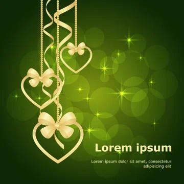 Valentine bokeh background Stock Illustration