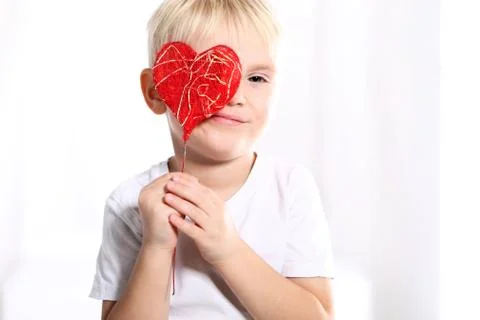 Valentine boy Stock Photos