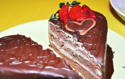 Valentine cake Stock Photos