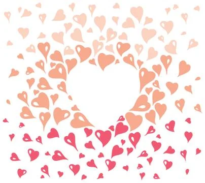 Valentine card design with copyspace Stock Illustration