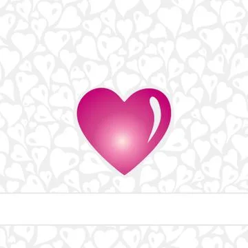 Valentine card design with copyspace Stock Illustration