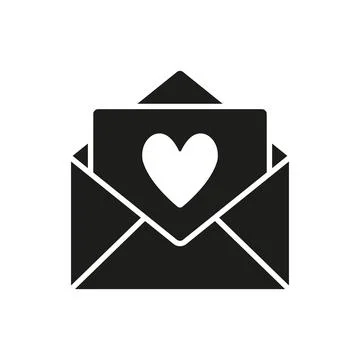 Valentine card icon vector basic design simple and modern Stock Illustration
