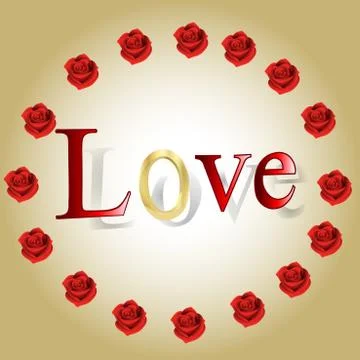 Valentine card Stock Illustration