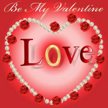 Valentine Card Stock Illustration