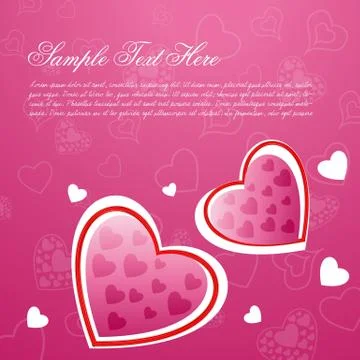 Valentine card Illustrazione stock