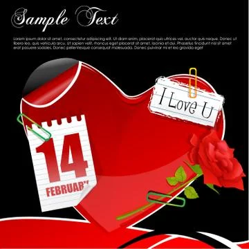 Valentine card Stock Illustration