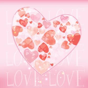 Valentine card Illustrazione stock