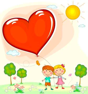 Valentine card Stock Illustration