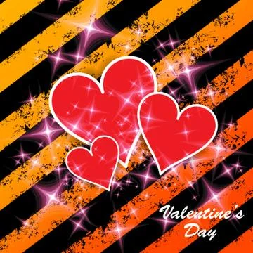 Valentine card. Vector Stock Illustration