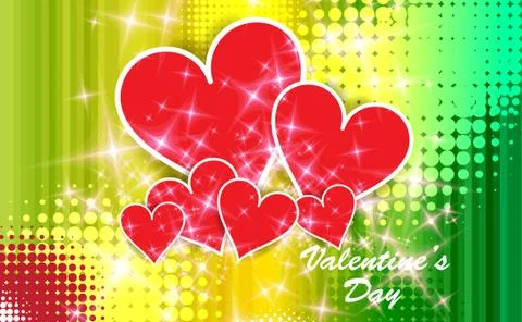 Valentine card. Vector Stock Illustration