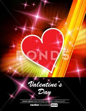 Valentine card. Vector Stock Illustration