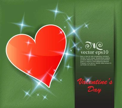 Valentine card. Vector Stock Illustration
