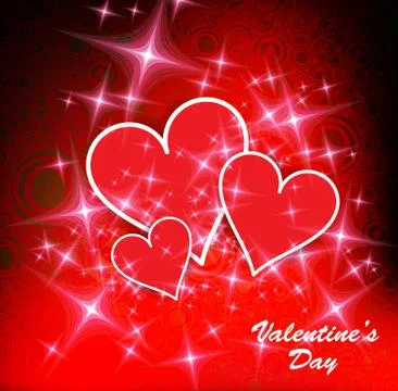 Valentine card. Vector Stock Illustration