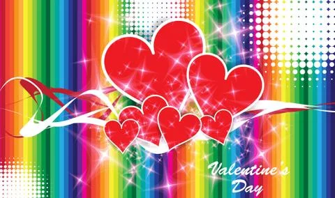 Valentine card. Vector Stock Illustration