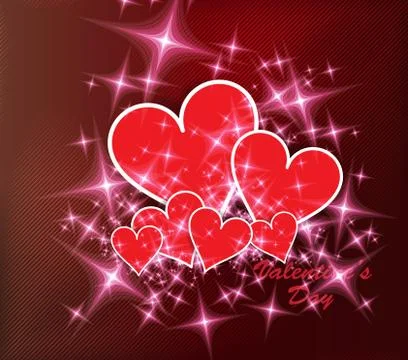 Valentine card. Vector Stock Illustration