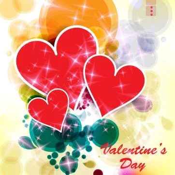 Valentine card. Vector 스톡 일러스트