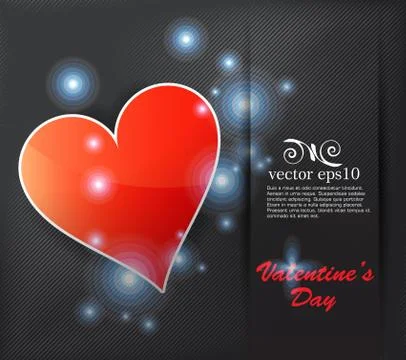 Valentine card. Vector Stock Illustration