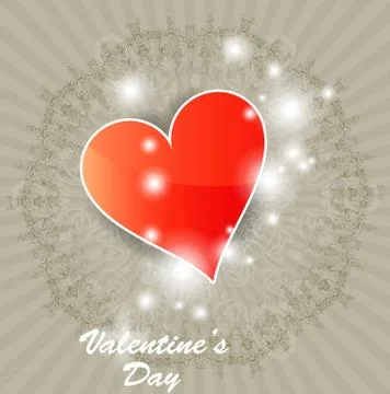 Valentine card. Vector Stock Illustration