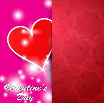 Valentine card. Vector Stock Illustration