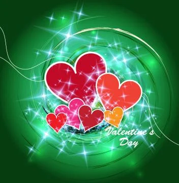 Valentine card. Vector Illustration