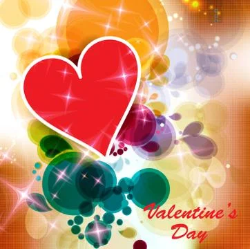 Valentine card. Vector Stock Illustration