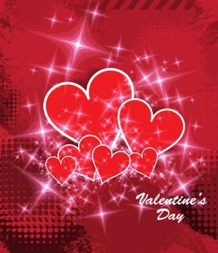 Valentine card. Vector Stock Illustration
