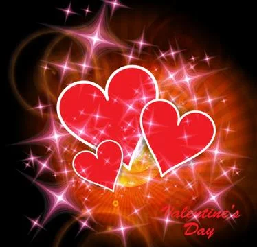 Valentine card. Vector Stock Illustration