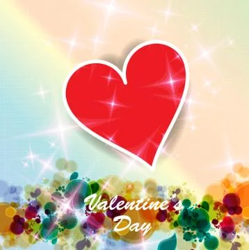 Valentine card. Vector Stock Illustration