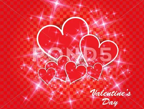 Valentine card. Vector Stock Illustration