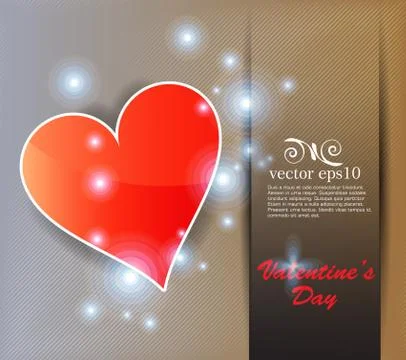 Valentine card. Vector Stock-Illustration