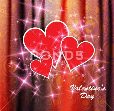Valentine card. Vector Stock Illustration