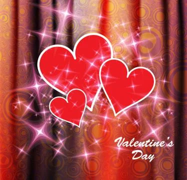 Valentine card. Vector Stock Illustration