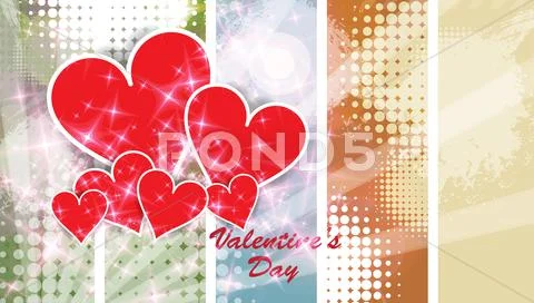 Valentine card. Vector Stock Illustration
