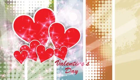 Valentine card. Vector Stock Illustration
