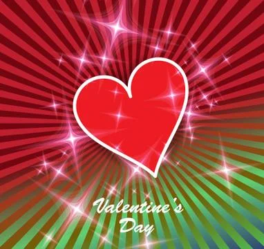 Valentine card. Vector Stock Illustration