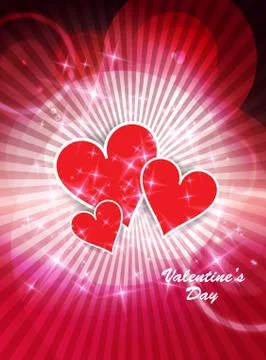 Valentine card. Vector Stock Illustration