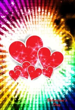 Valentine card. Vector Stock Illustration