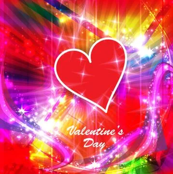 Valentine card. Vector Stock Illustration