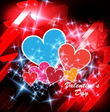 Valentine card. Vector 库存插图