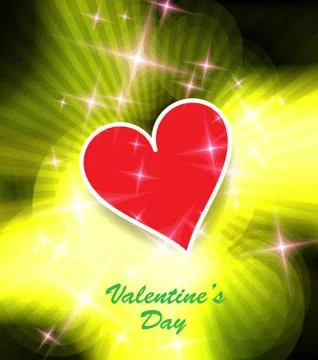 Valentine card. Vector Stock Illustration