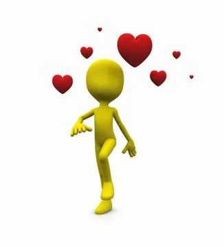 Valentine character Illustrazione stock