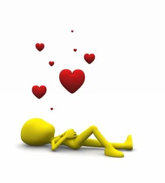 Valentine character Stock-Illustration