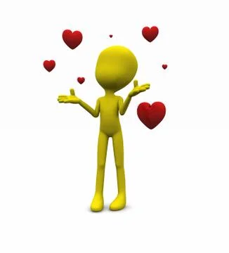 Valentine character Stock-Illustration