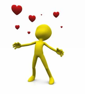 Valentine character Stock-Illustration