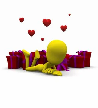 Valentine character Stock Illustration