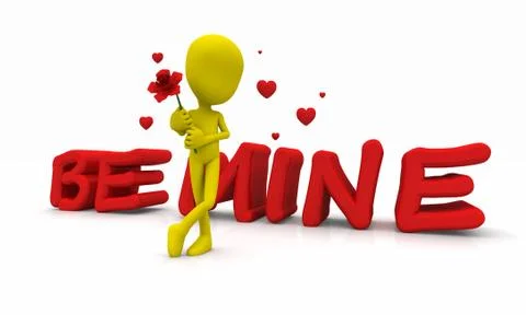 Valentine character Illustrazione stock